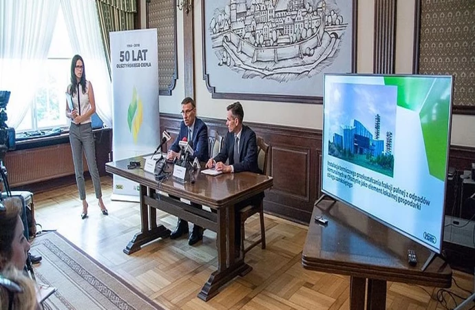 {Olsztyński MPEC rozstrzygnął przetarg na budowę ciepłowni wytwarzającej energię z odpadów.}